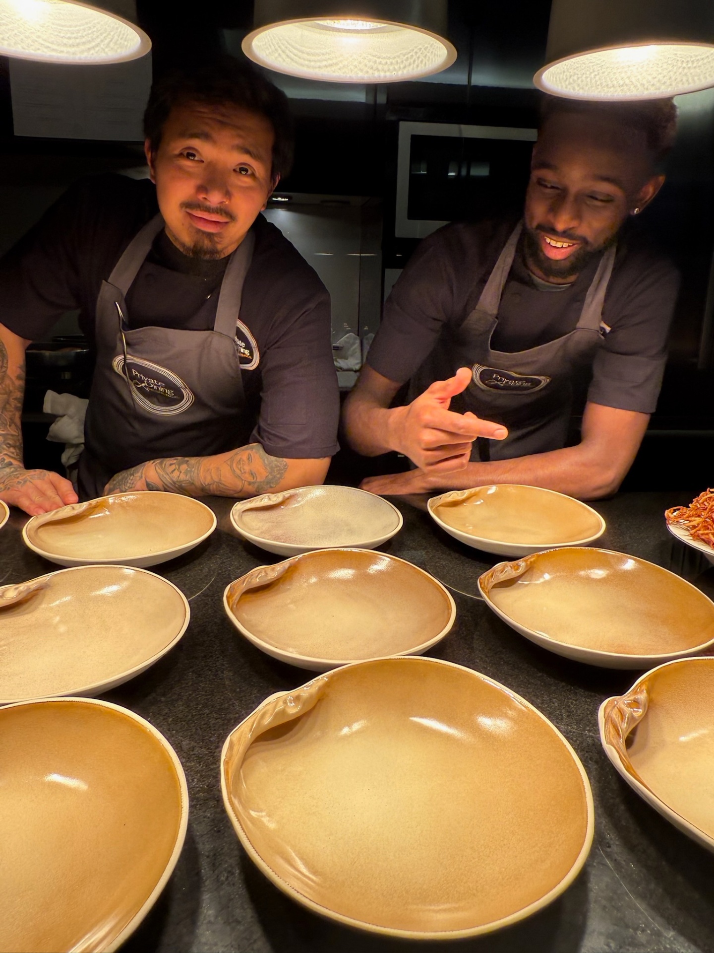 Private Dining Experience chefs preparing for service